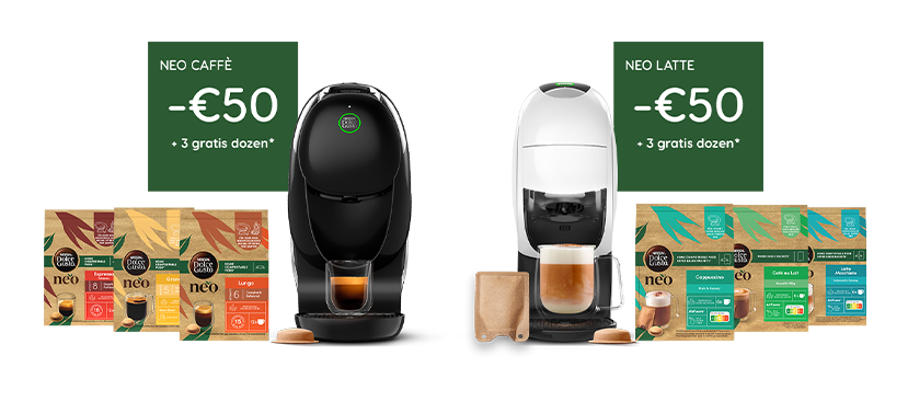 NEO koffiemachine aanbiedingen | NESCAFÉ Dolce Gusto header image