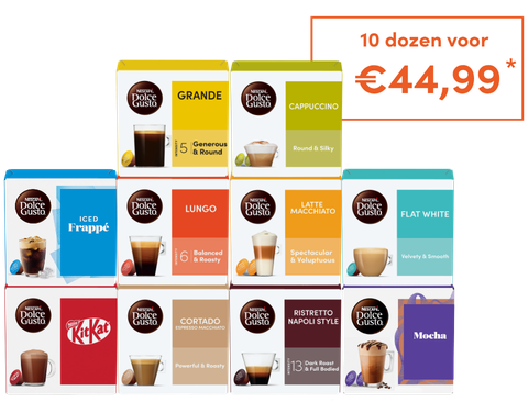 Selectie koffiecapsules | NESCAFÉ Dolce Gusto header image
