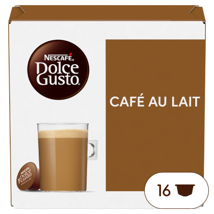 Doos van 16 NESCAF&Eacute; Dolce Gusto Caf&eacute; au Lait 16 Capsules capsules