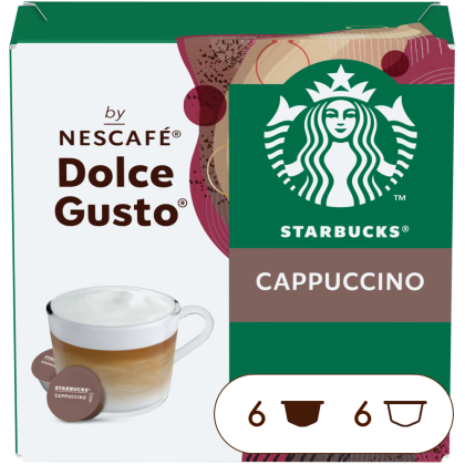 Doos van 12 NESCAF&Eacute; Dolce Gusto Starbucks&reg; Cappuccino 12 Capsules capsules