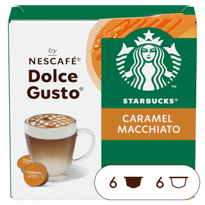 Doos van 12 NESCAF&Eacute; Dolce Gusto Starbucks&reg; Caramel Macchiato 12 Capsules capsules