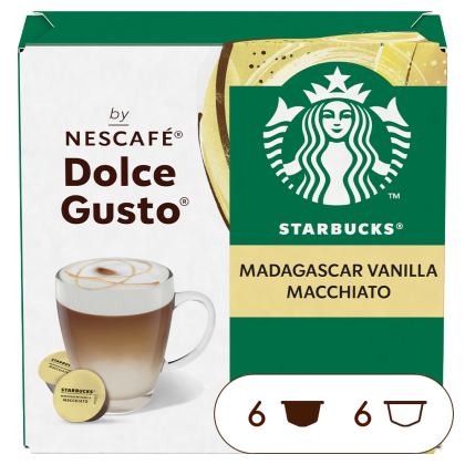 Doos van 12 NESCAF&Eacute; Dolce Gusto Starbucks&reg; Madagascar Vanilla Macchiato 12 Capsules capsules