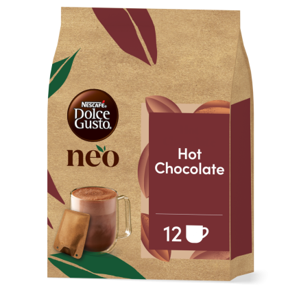 verpakking van NEO hot chocolate sachets