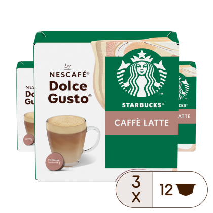 Voordeelverpakking Starbucks&reg; Caff&egrave; Latte 3x12 Capsules 