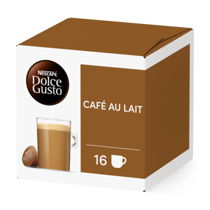Doos van 16 NESCAF&Eacute; Dolce Gusto Caf&eacute; au Lait 16 Capsules capsules