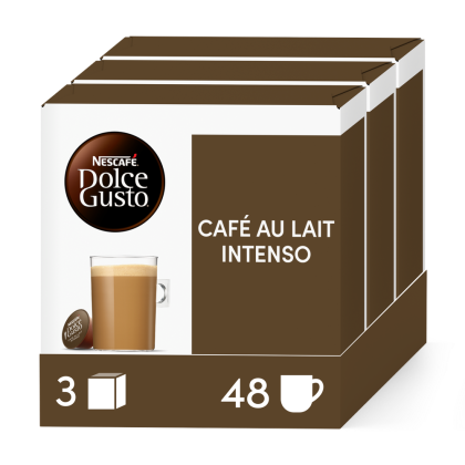 Voordeelverpakking Caf&eacute; au lait intenso 3x16 Capsules