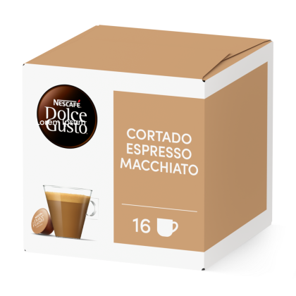 Doos van 16 NESCAF&Eacute; Dolce Gusto Cortado 16 Capsules capsules