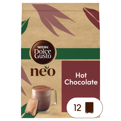 verpakking van NEO hot chocolate sachets