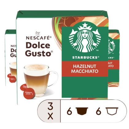 Voordeelverpakking Starbucks&reg; Hazelnut Macchiato 3x12 Capsules