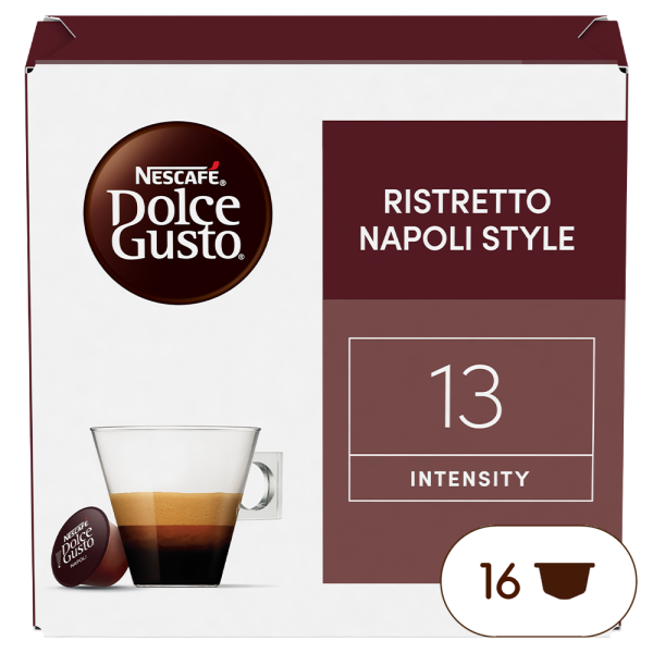 Doos van 16 NESCAFÉ Dolce Gusto Ristretto Napoli 16 Capsules capsules