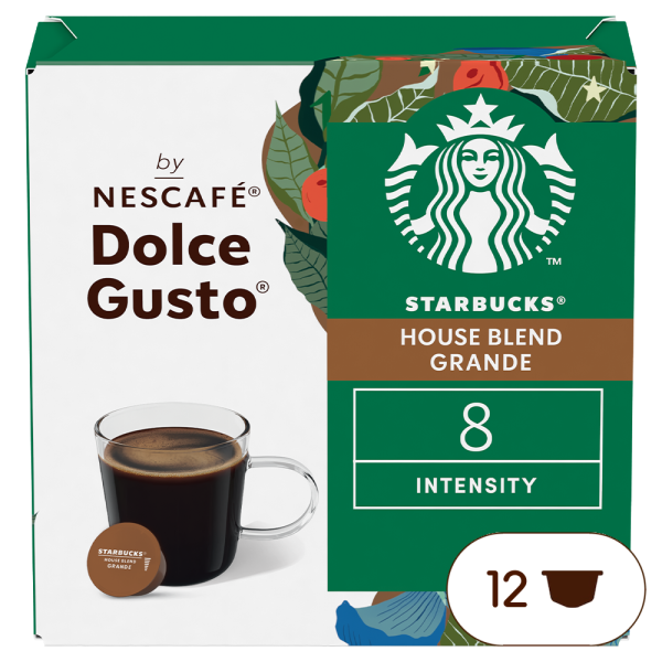 Doos van 12 NESCAFÉ Dolce Gusto Starbucks® House Blend 12 Capsules capsules