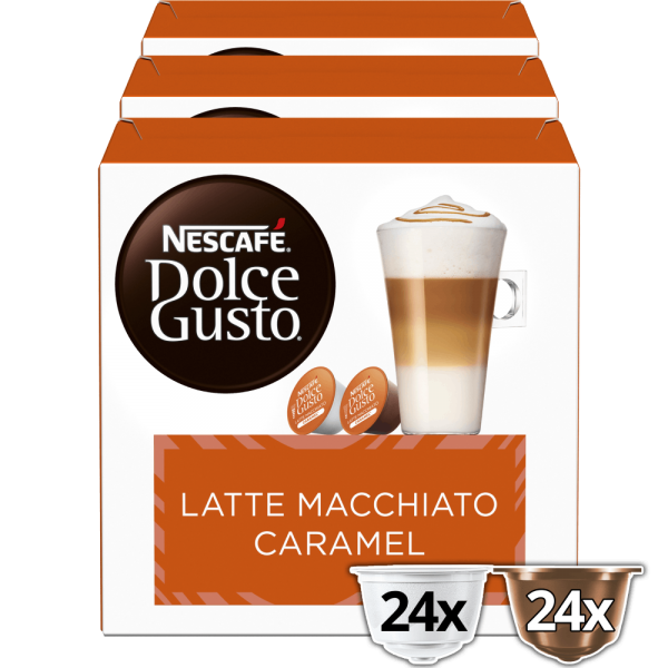 Caramel Latte Macchiato voordeelpack 48 capsules NESCAFÉ Dolce Gusto