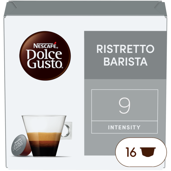 Doos van 16 NESCAFÉ Dolce Gusto Ristretto Barista 16 Capsules capsules