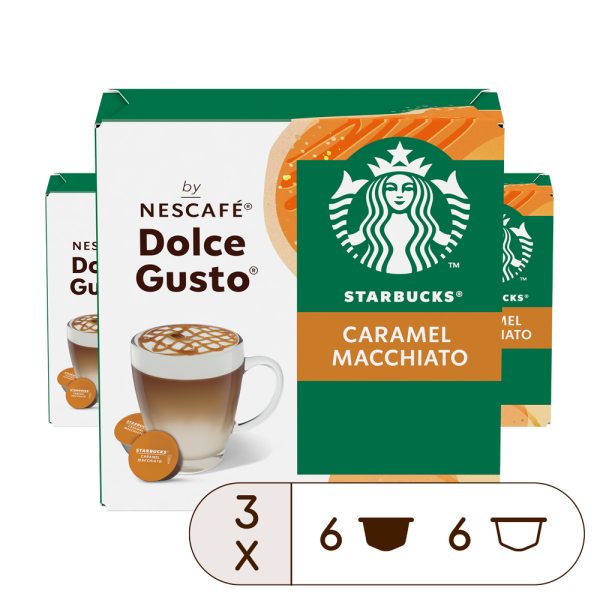 Voordeelverpakking Starbucks® Caramel Macchiato 3x12 Capsules