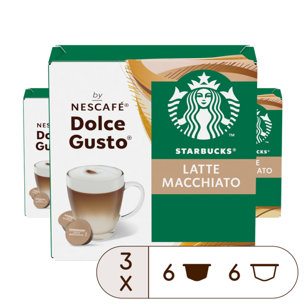 Voordeelverpakking Starbucks® Latte Macchiato 3x12 Capsules