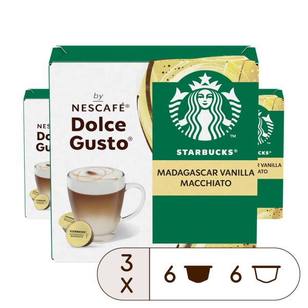 Voordeelverpakking Starbucks® Vanilla Macchiato 3x12 Capsules
