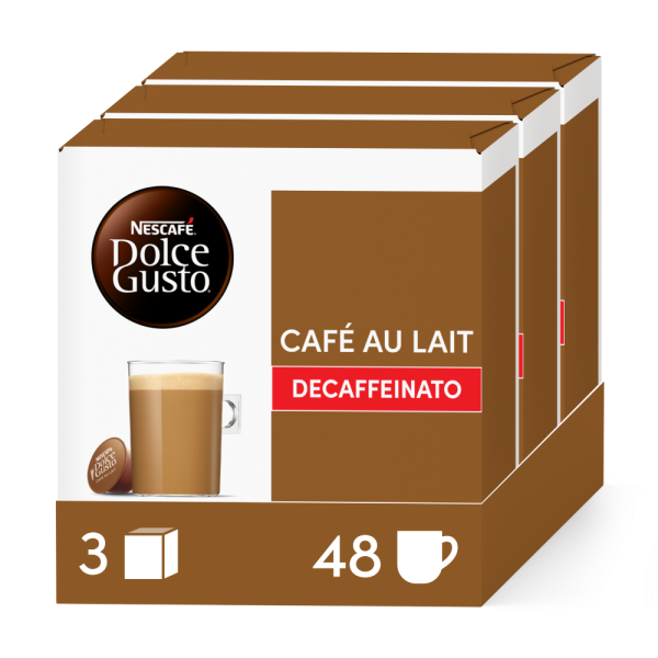 Pack Avantage Café au lait Decaffeinato 48 Capsules NESCAFÉ Dolce Gusto