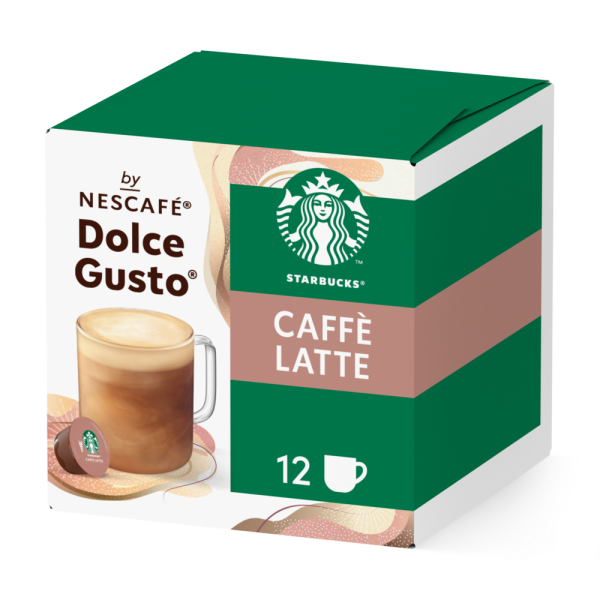 Doos van 12 NESCAFÉ Dolce Gusto Starbucks® Caffè Latte 12 Capsules capsules