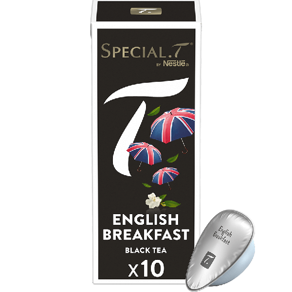 Doosje met 10 English Breakfast-capsules van SPECIAL.T