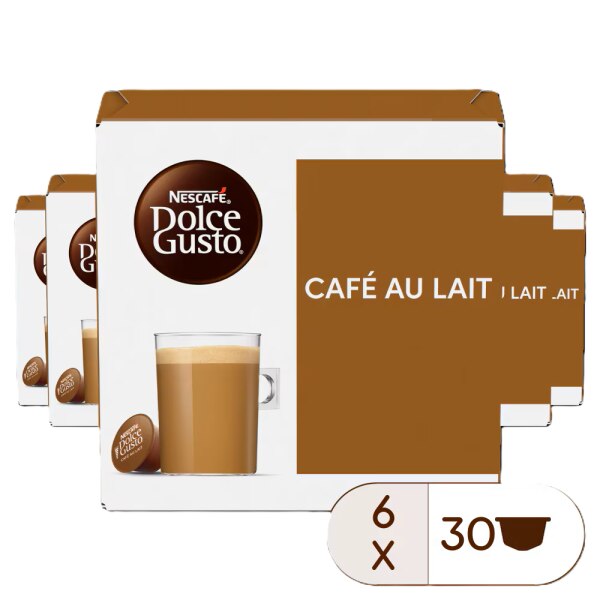 Voordeelverpakking Café au Lait 6x30 Capsules