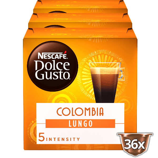 Pack Avantage Lungo Colombia 36 Capsules NESCAFÉ Dolce Gusto