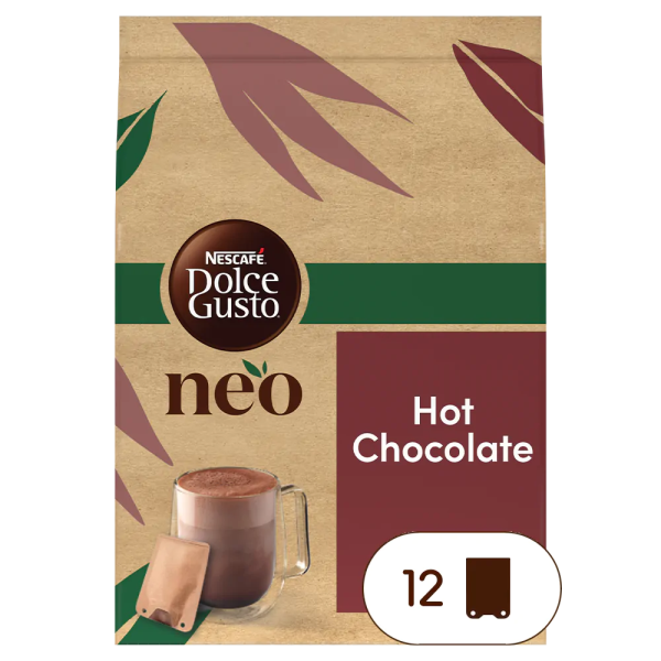 verpakking van NEO hot chocolate sachets