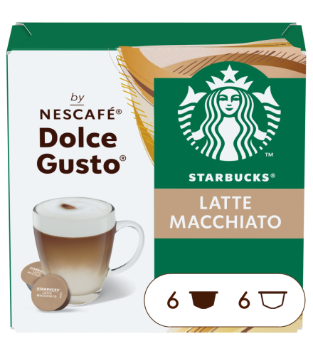 Doos van 12 NESCAF&Eacute; Dolce Gusto Starbucks&reg; Latte Macchiato 12 Capsules capsules