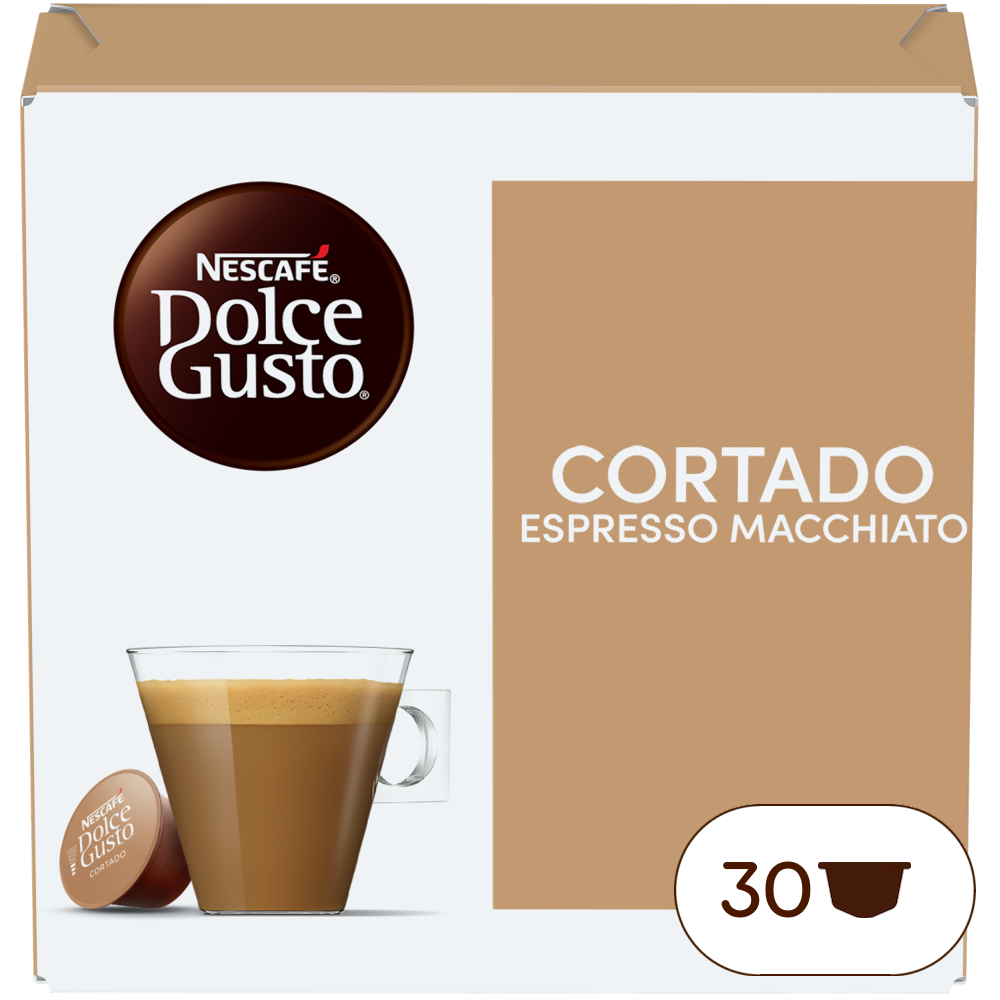Doos van 30 NESCAFÉ Dolce Gusto Cortado 30 Capsules capsules