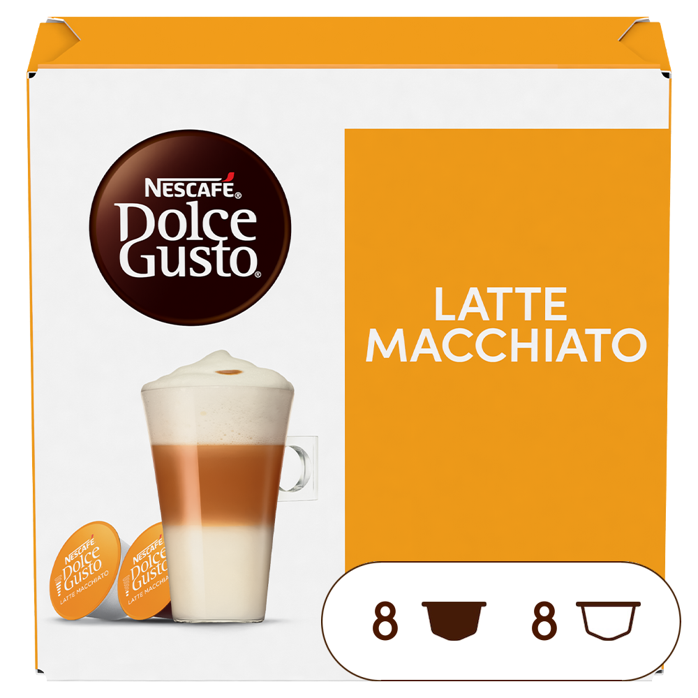 Doos van 16 NESCAFÉ Dolce Gusto Latte Macchiato 16 Capsules capsules