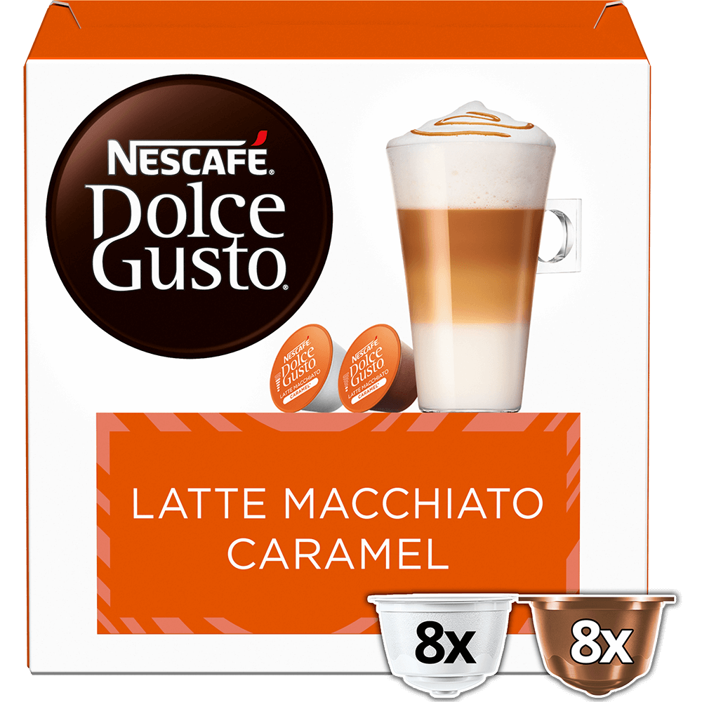 Caramel Latte Macchiato 16 Capsules NESCAFÉ Dolce Gusto