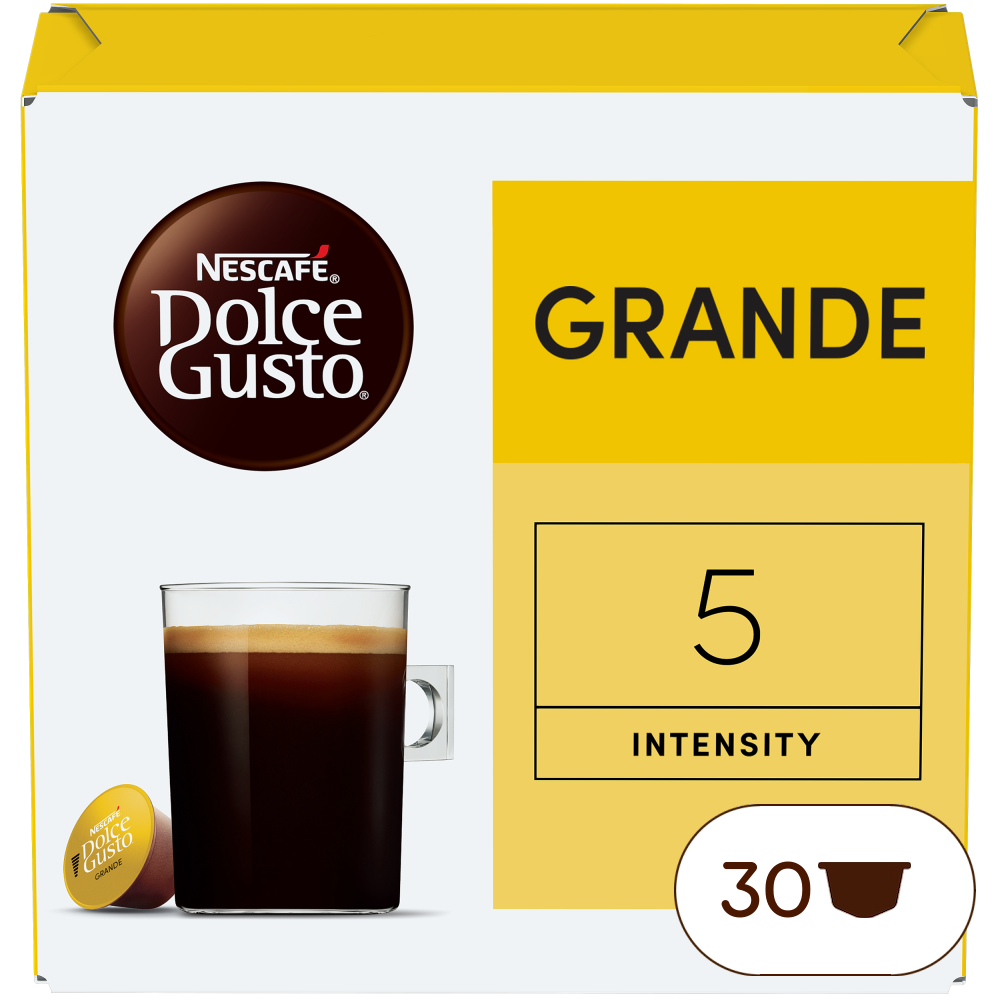 Doos van 30 NESCAFÉ Dolce Gusto Grande 30 Capsules capsules