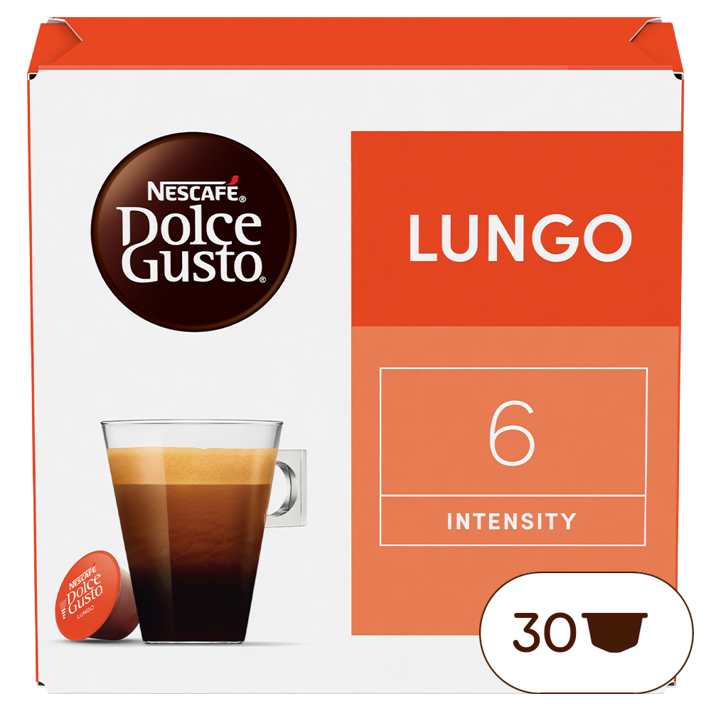 Doos van 30 NESCAFÉ Dolce Gusto Lungo 30 Capsules capsules