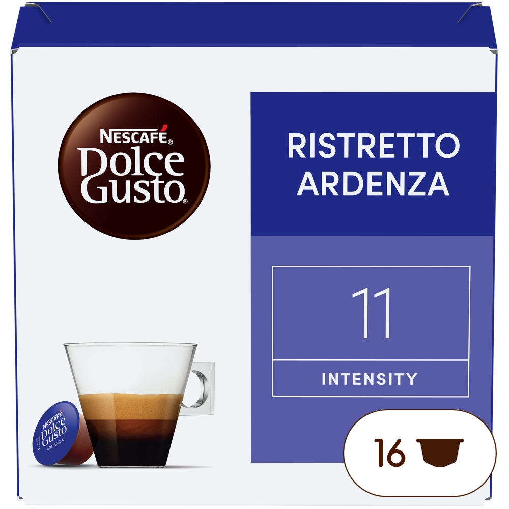 Doos van 16 NESCAFÉ Dolce Gusto Ristretto Ardenza 16 Capsules capsules