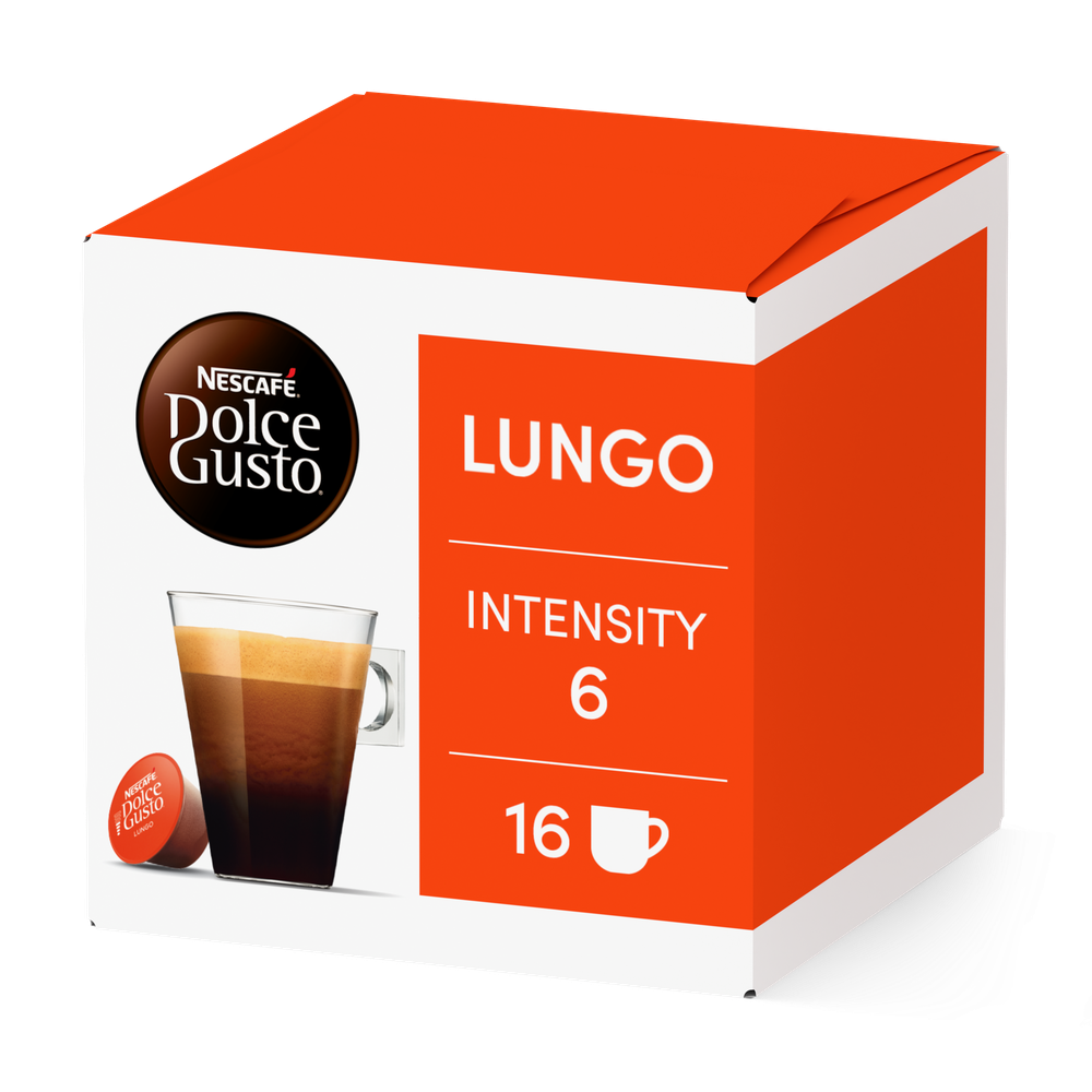 Doos van 16 NESCAFÉ Dolce Gusto Lungo 16 Capsules capsules