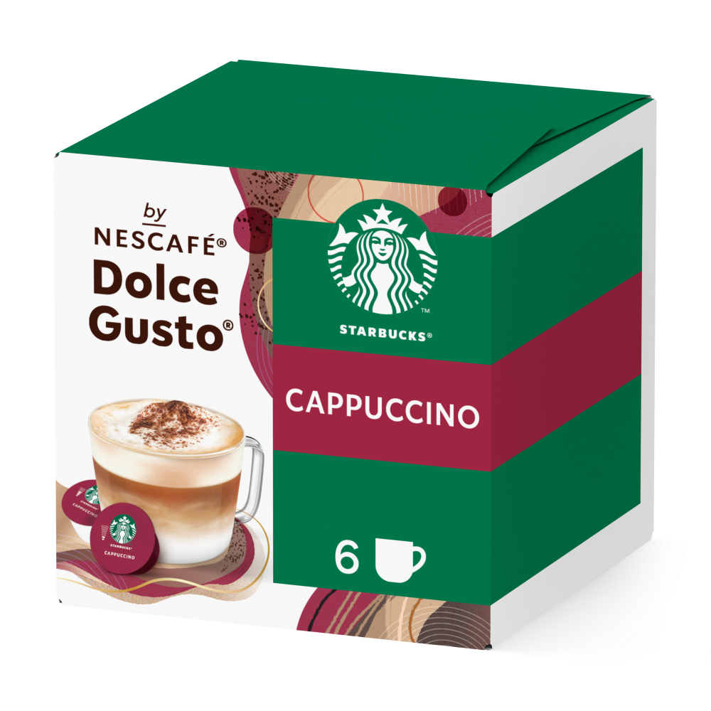 Doos van 12 NESCAFÉ Dolce Gusto Starbucks® Cappuccino 12 Capsules capsules