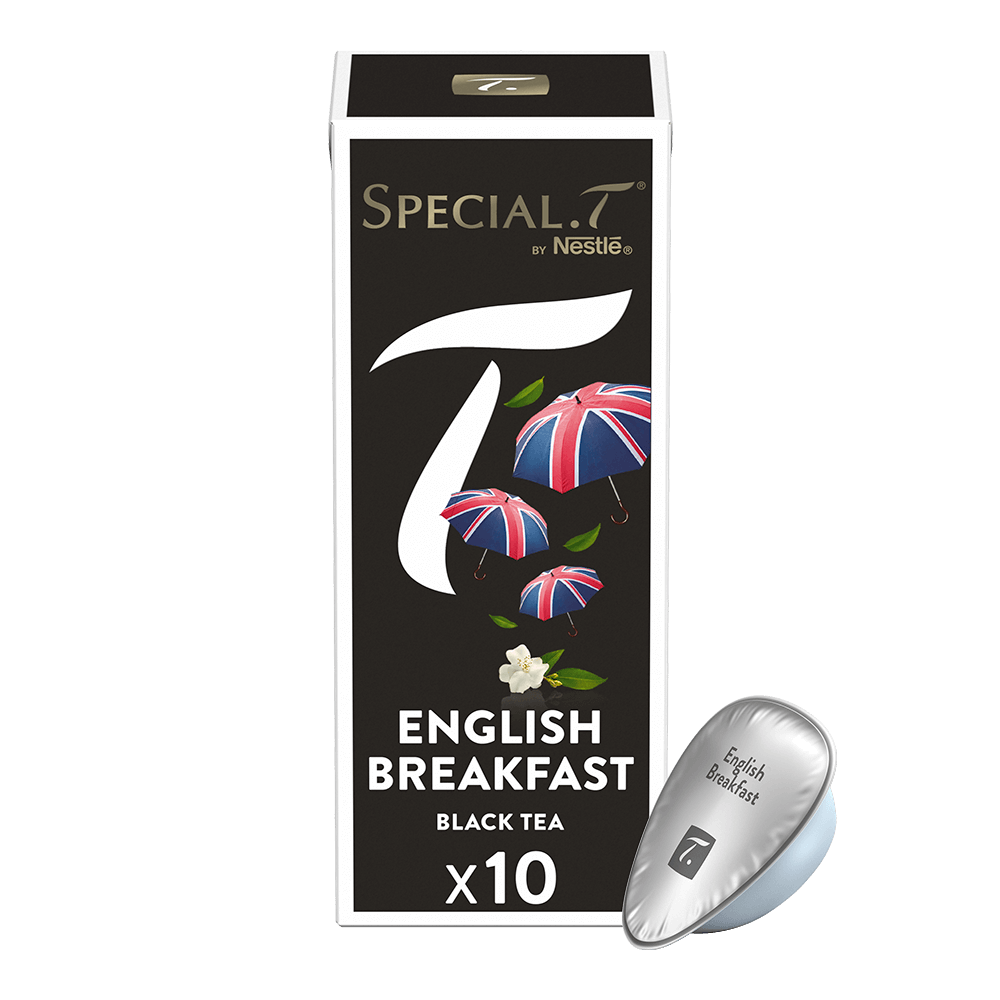Doosje met 10 English Breakfast-capsules van SPECIAL.T