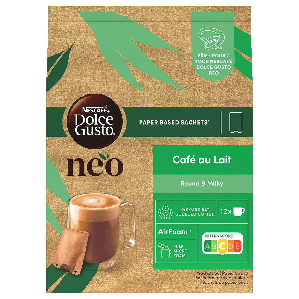 verpakking van NEO Café Au Lait sachets