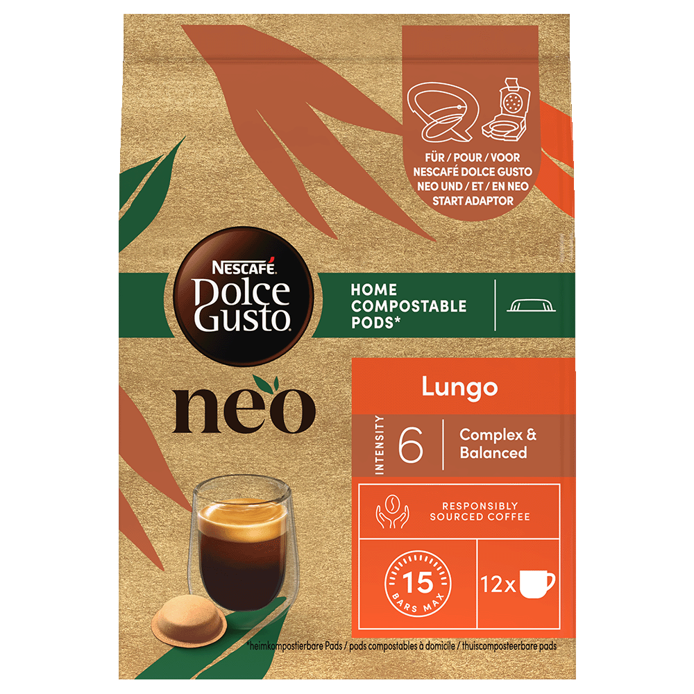 verpakking van NEO Lungo pads