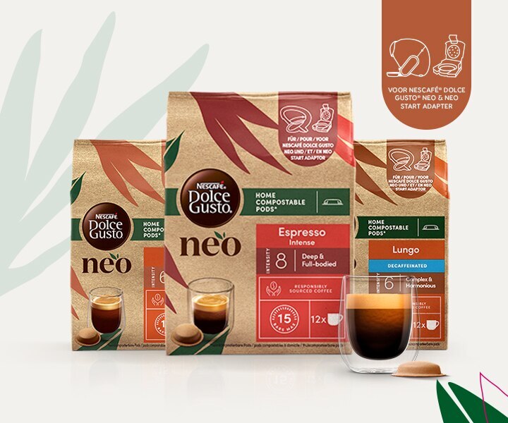 NESCAF&Eacute; Dolce Gusto Lungo en Espresso intense verpakkingen