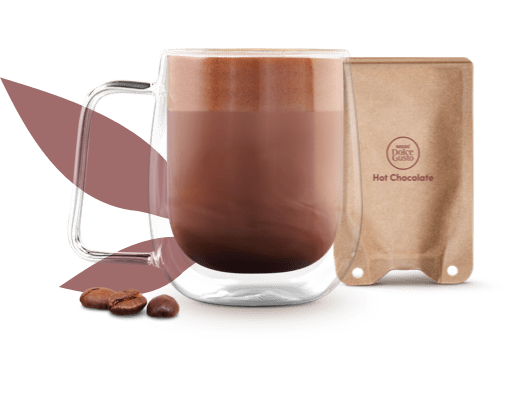 mok met warme chocomelk naast een NEO sachet