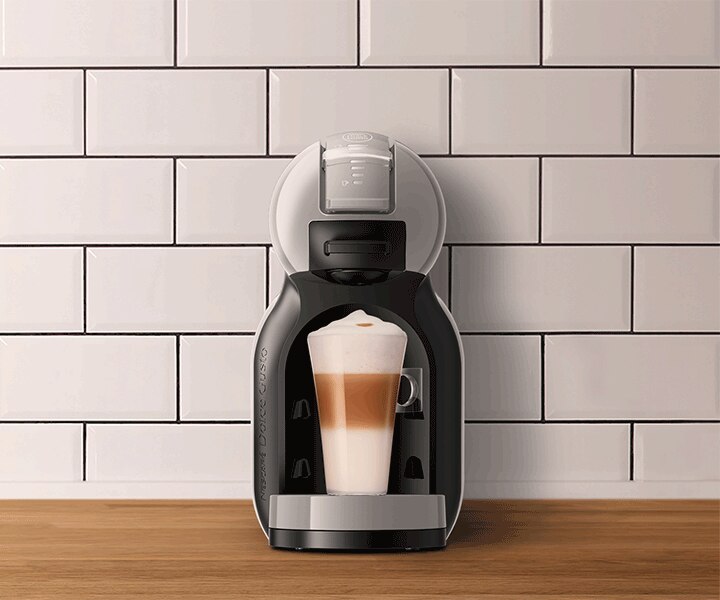 NESCAF&Eacute; Dolce Mini Me Grijs Automatisch Van Krups&reg; koffiemachine - close up