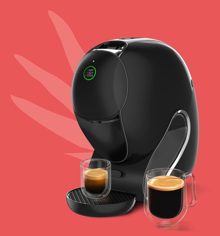 NEO Caff&egrave; machine met een assortiment van dranken