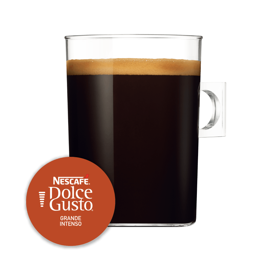 Capsule met kop koffie NESCAF&Eacute; Dolce Gusto Grande Intenso 16 Capsules