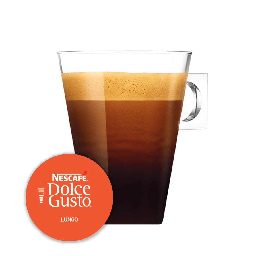 Capsule met kop koffie NESCAF&Eacute; Dolce Gusto Lungo 16 Capsules