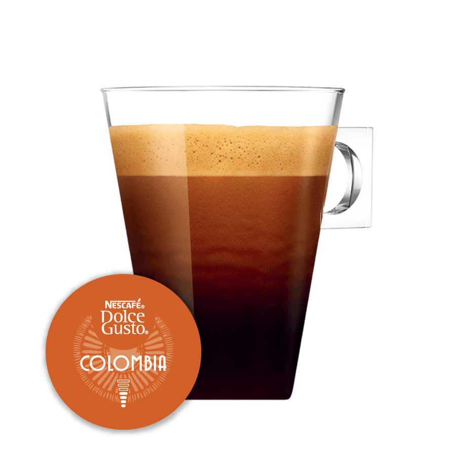 Capsule met kop koffie NESCAF&Eacute; Dolce Gusto Absolute Origins Colombia Bio 12 Capsules
