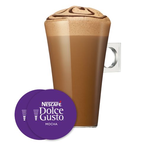 Capsule met kop chocolademelk NESCAF&Eacute; Dolce Gusto Mocha 16 Capsules