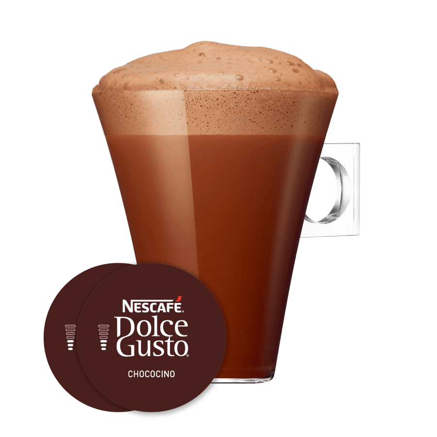 Capsule met kop koffie NESCAF&Eacute; Dolce Gusto Chococino 16 Capsules