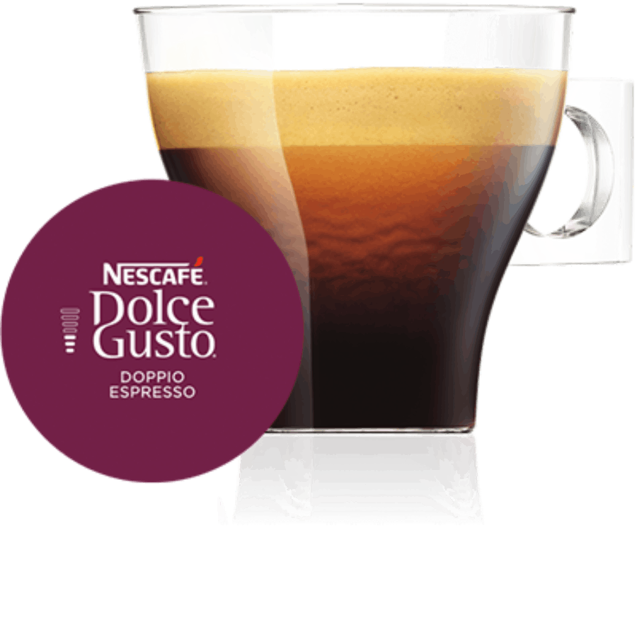 Capsule met kop koffie NESCAF&Eacute; Dolce Gusto Doppio Espresso 16 Capsules