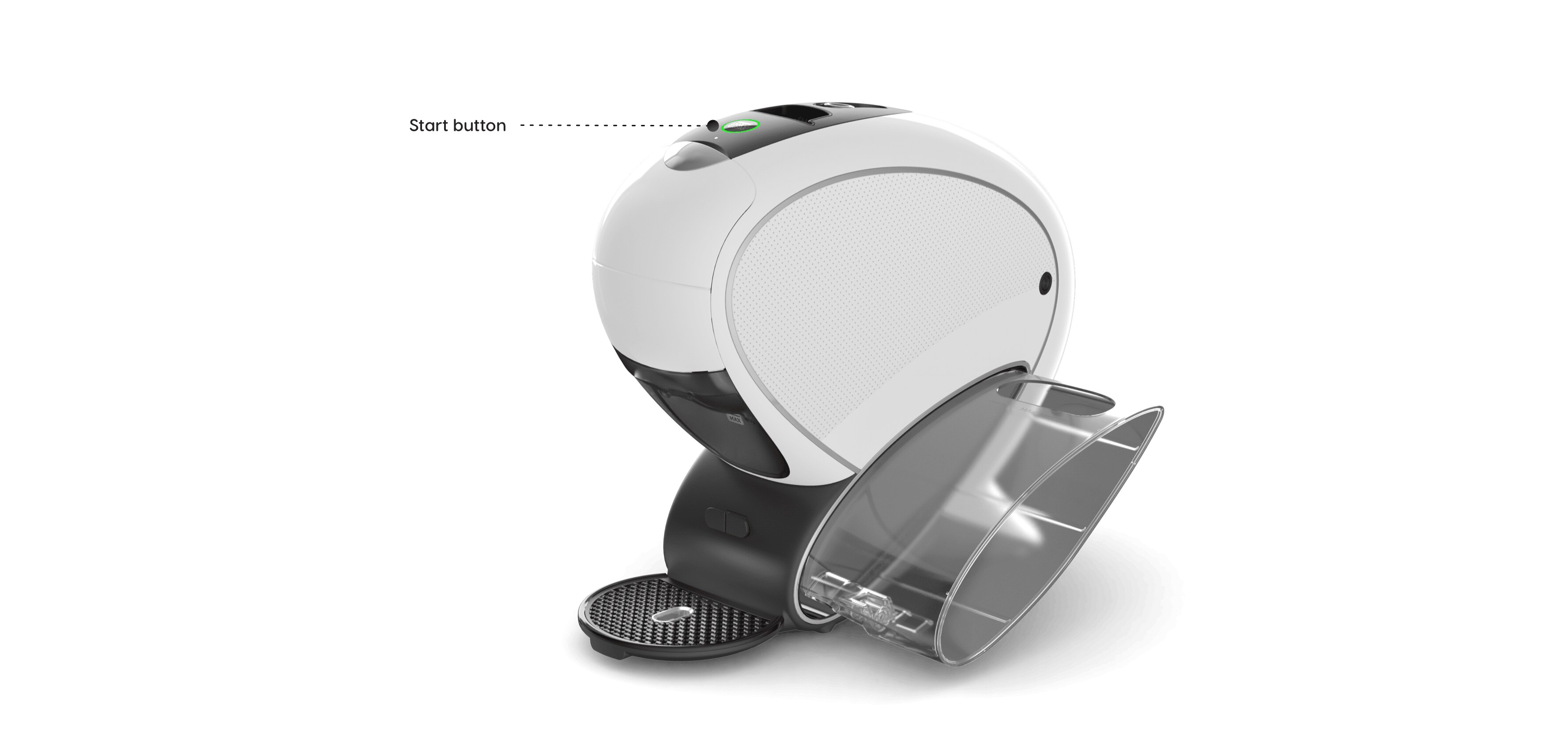 Startknop bij NEO koffiemachine