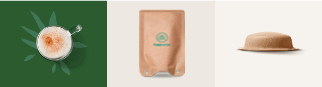 branche avec des feuilles &agrave; c&ocirc;t&eacute; d'une tasse, d'une capsule et d'un sachet